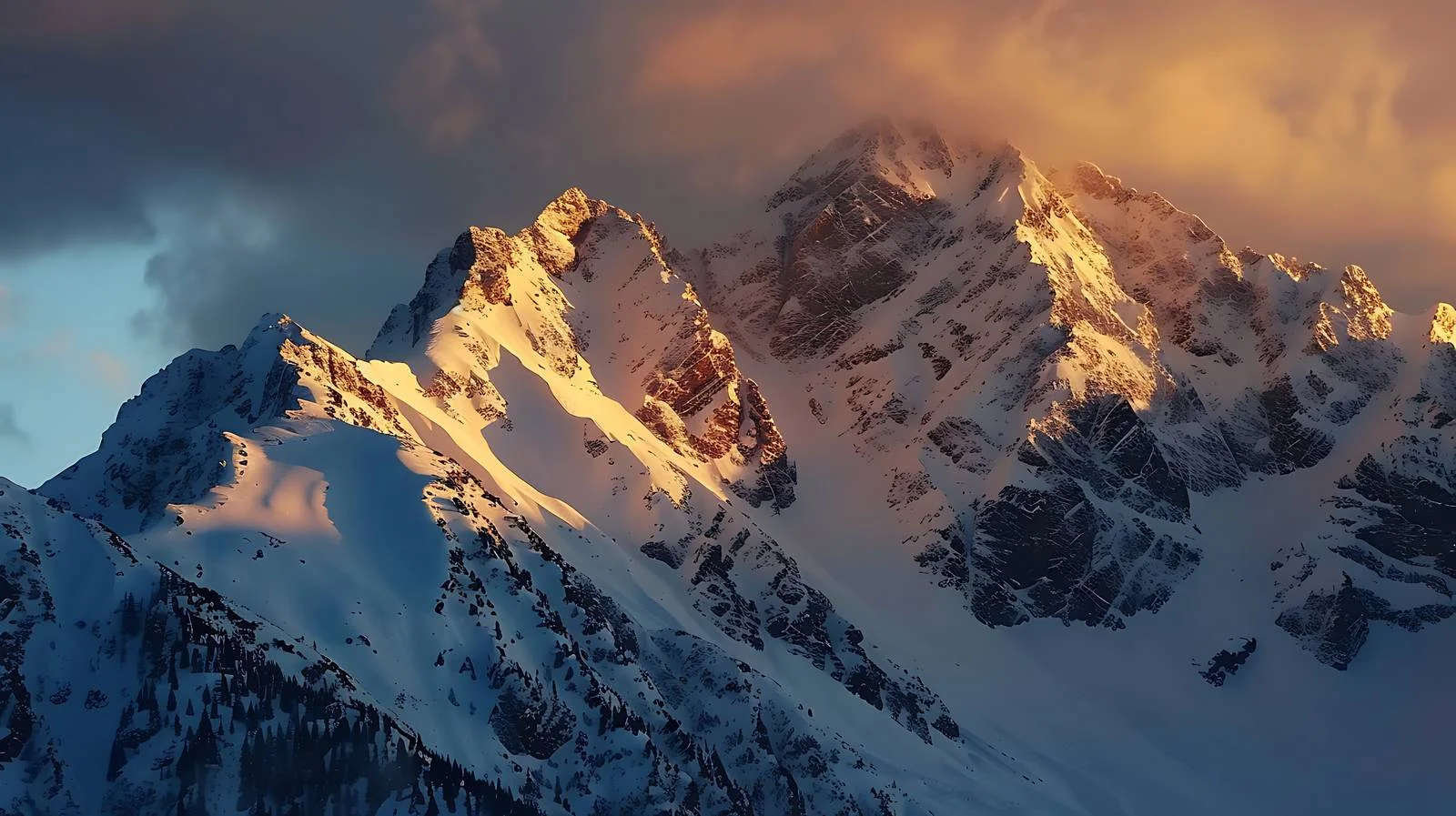 Mesmerizing Spring Sunset at Tatra Mountains — free download from Dotvec