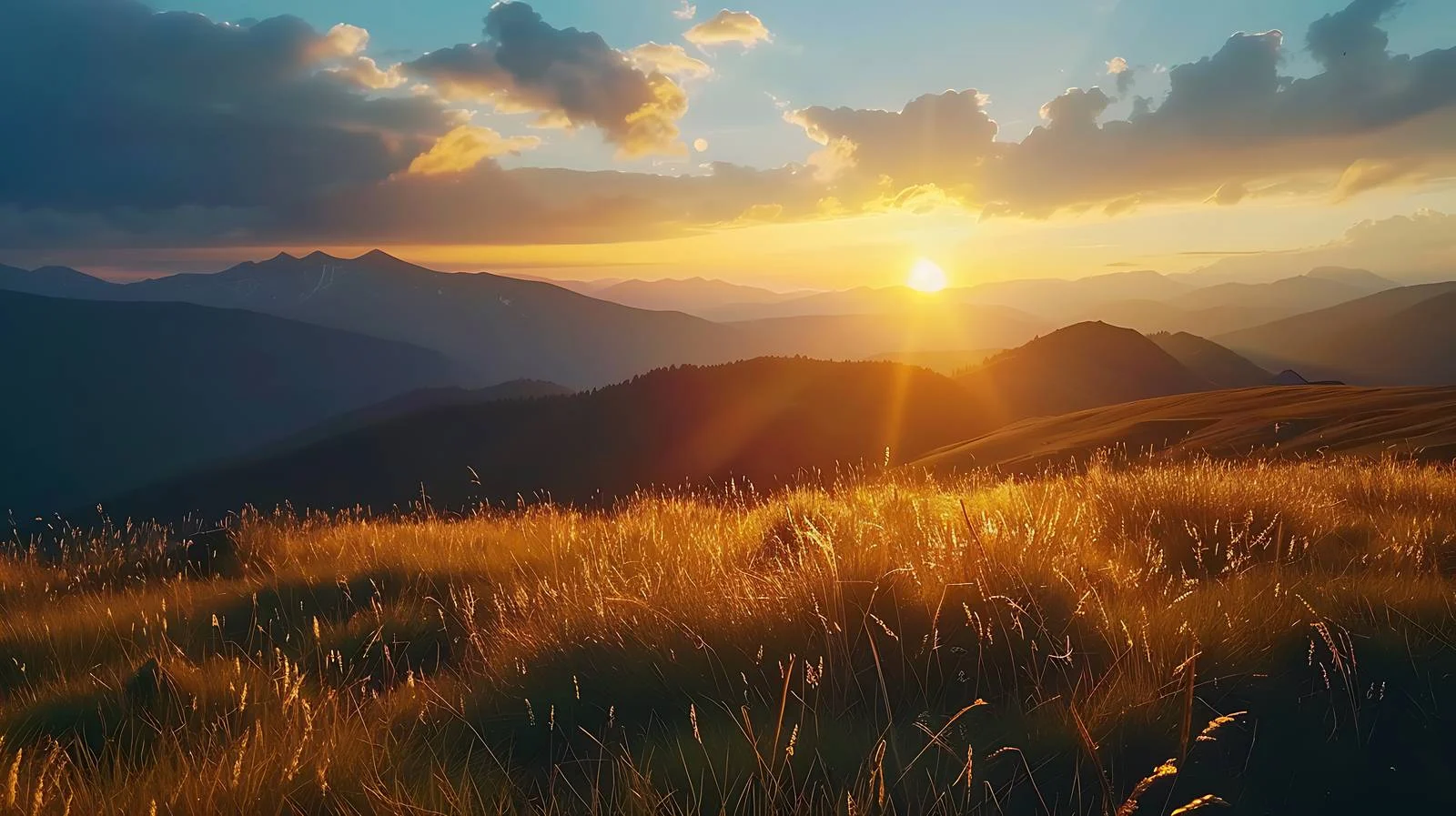 Majestic Spring Sunset in Tatra Mountains — free download from Dotvec