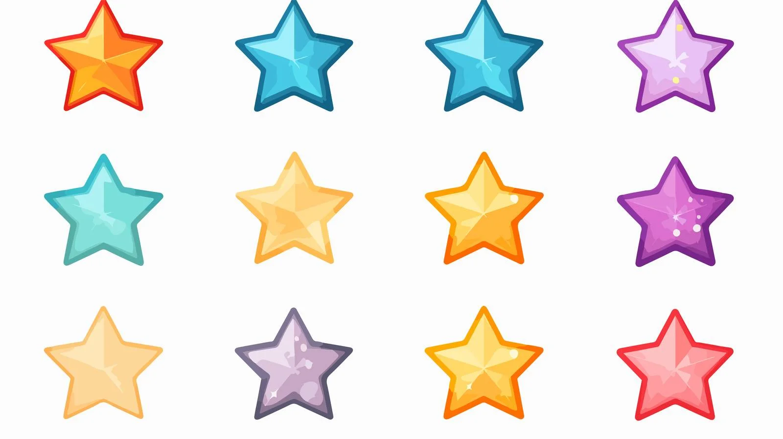Star Icon Shapes for Rewarding Rat — free download from Dotvec