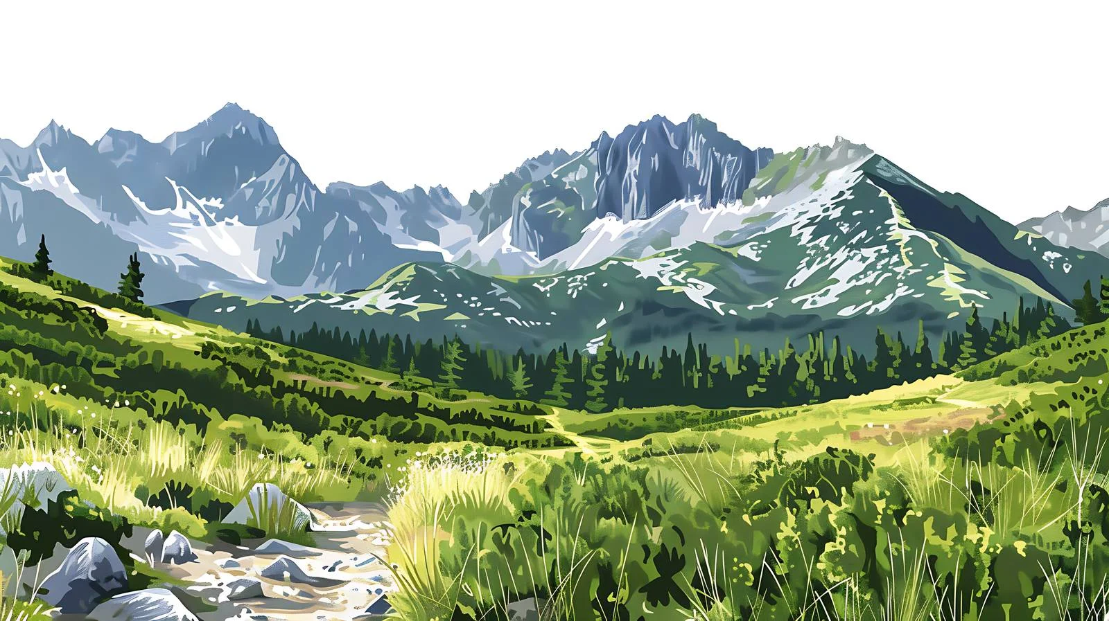 Serene Summer Scene at Hala Gasieni — free download from Dotvec