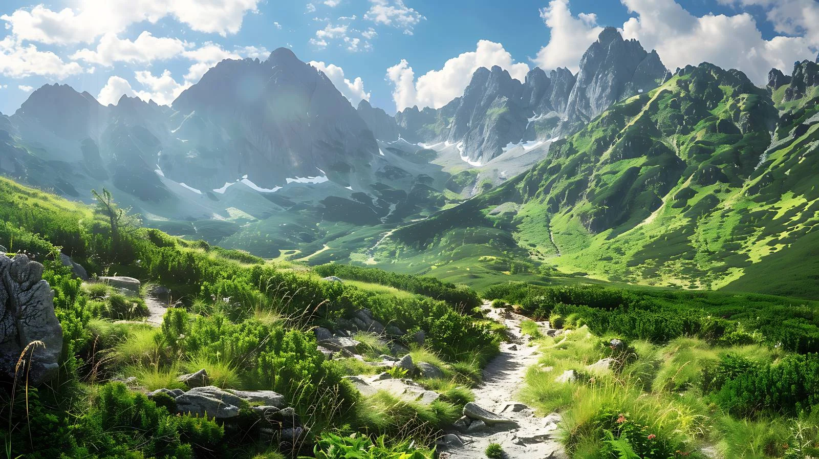 Scenic Summer Day at Hala Gasieni — free download from Dotvec