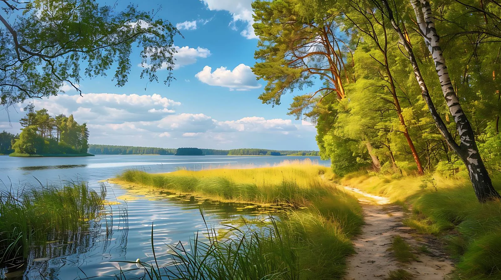 Tranquil Summer Day at Masuria Lake — free download from Dotvec