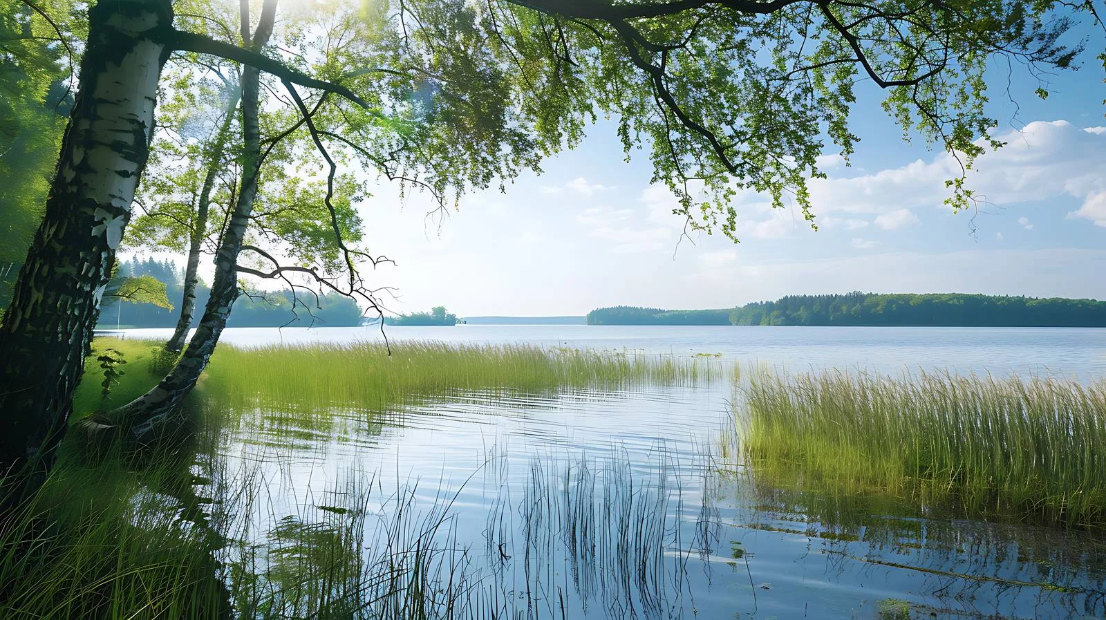 Serene Summer Day at Masuria Lake — free download from Dotvec