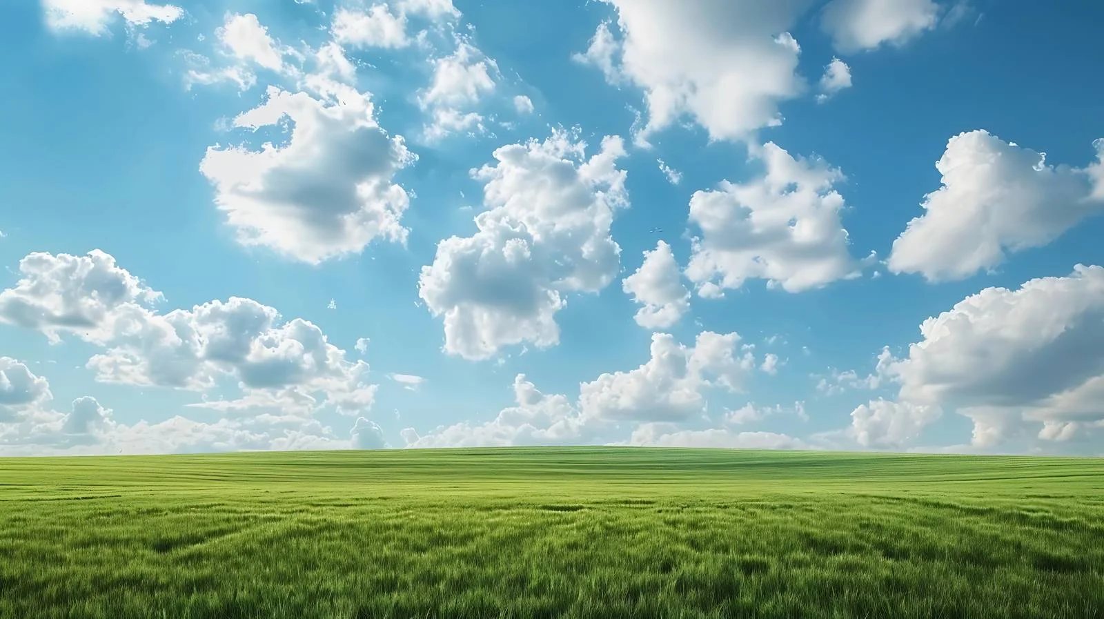 Vivid Summer Fields Under Blue Sky — free download from Dotvec