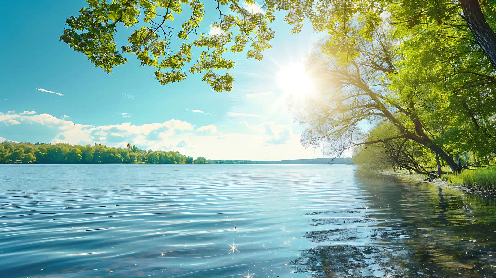 Tranquil Summer Day Over Lake Reflection — free download from Dotvec