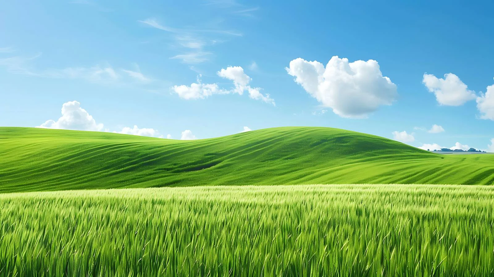 Idyllic Summer Scenery of Lush Fields — free download from Dotvec