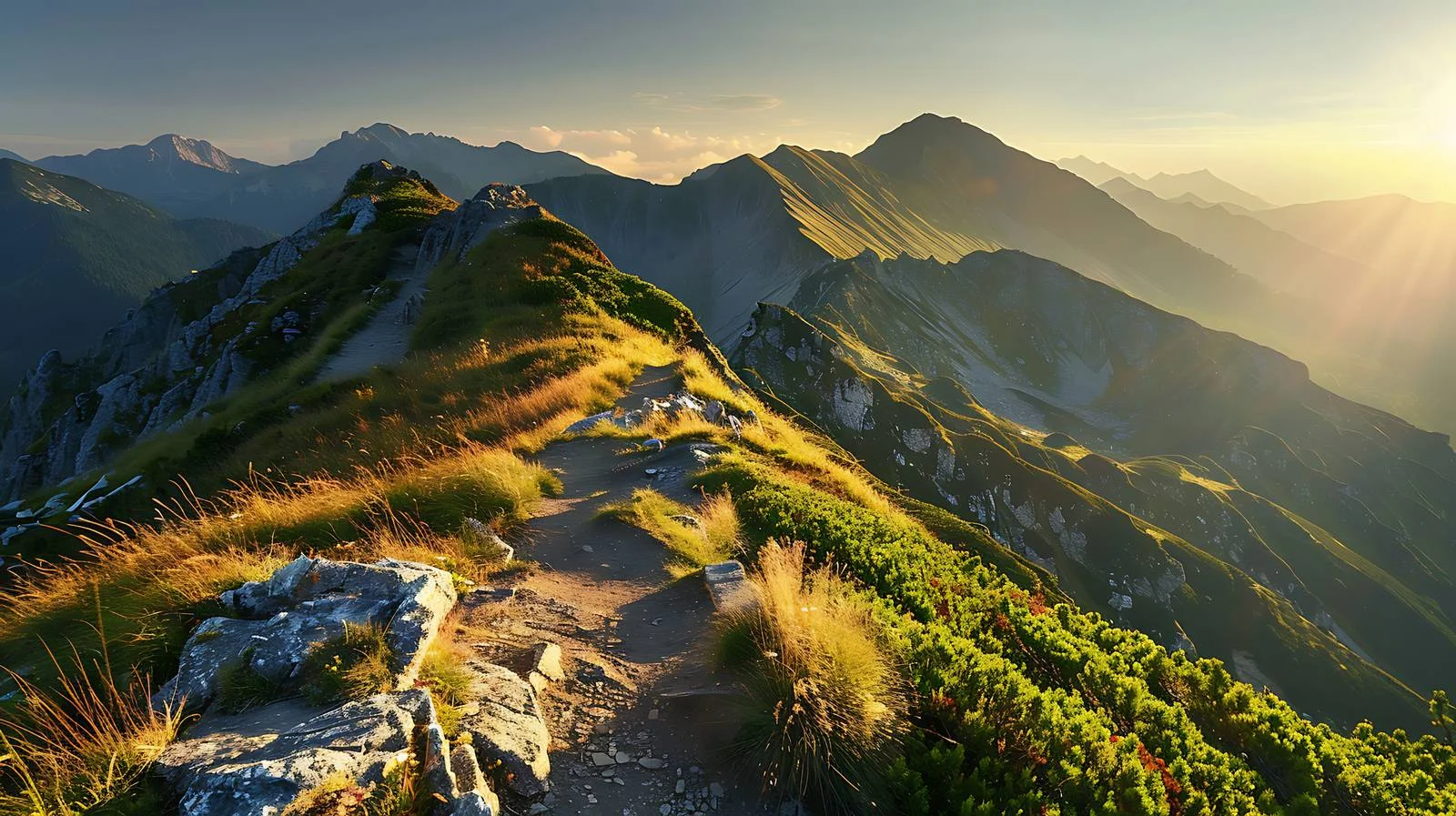 Serene Summer Morning in Scenic Mountains — free download from Dotvec