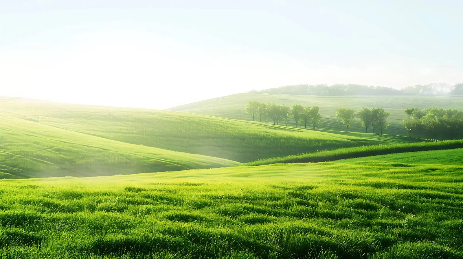 Serene Summer Morning Across Lush Fields — free download from Dotvec