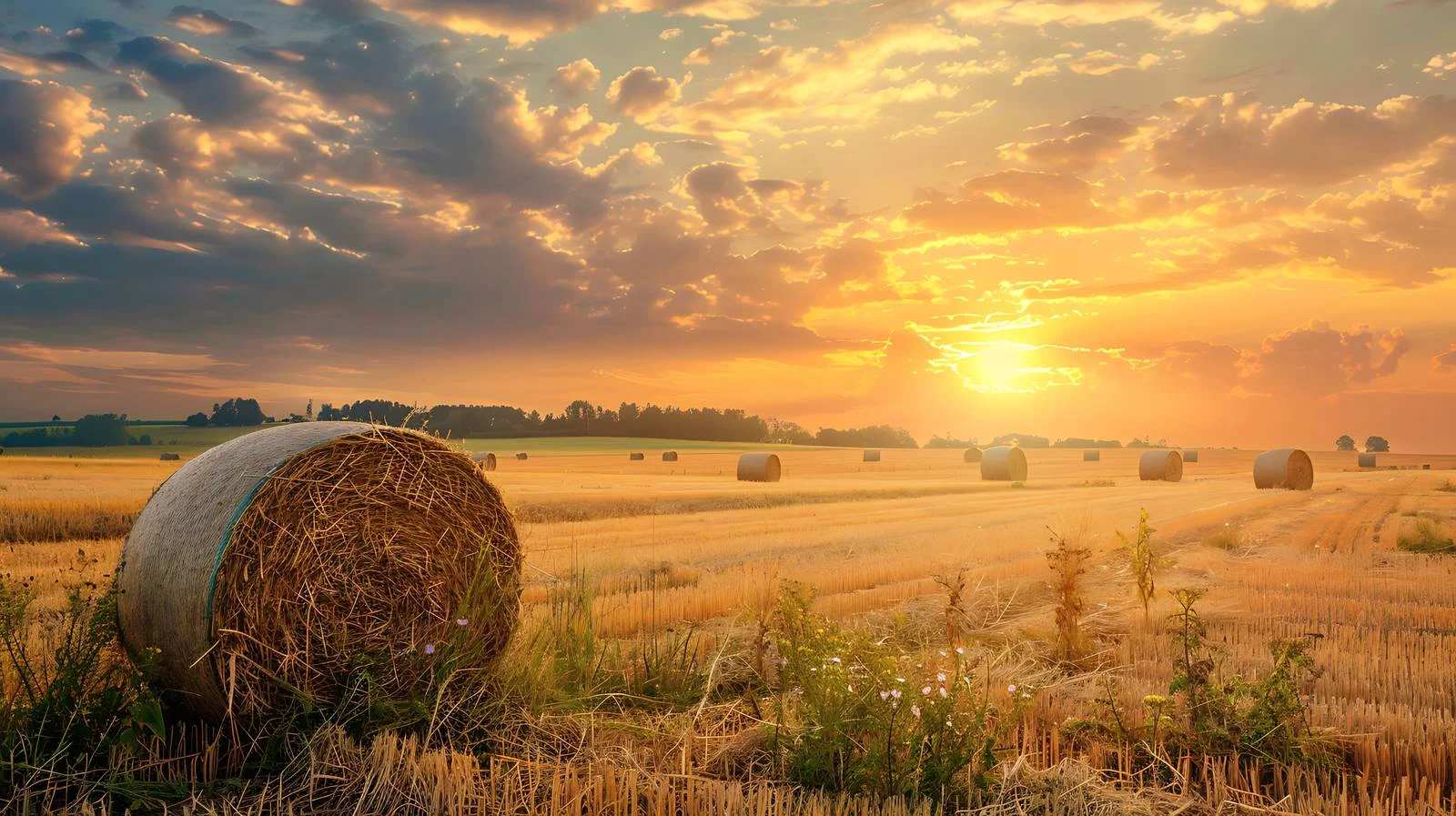 Serene Summer Morning in Rural Landscape — free download from Dotvec