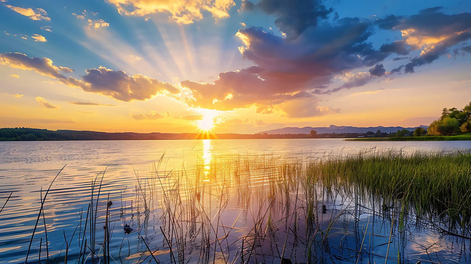 Tranquil Summer Evening at Isolated Lake — free download from Dotvec