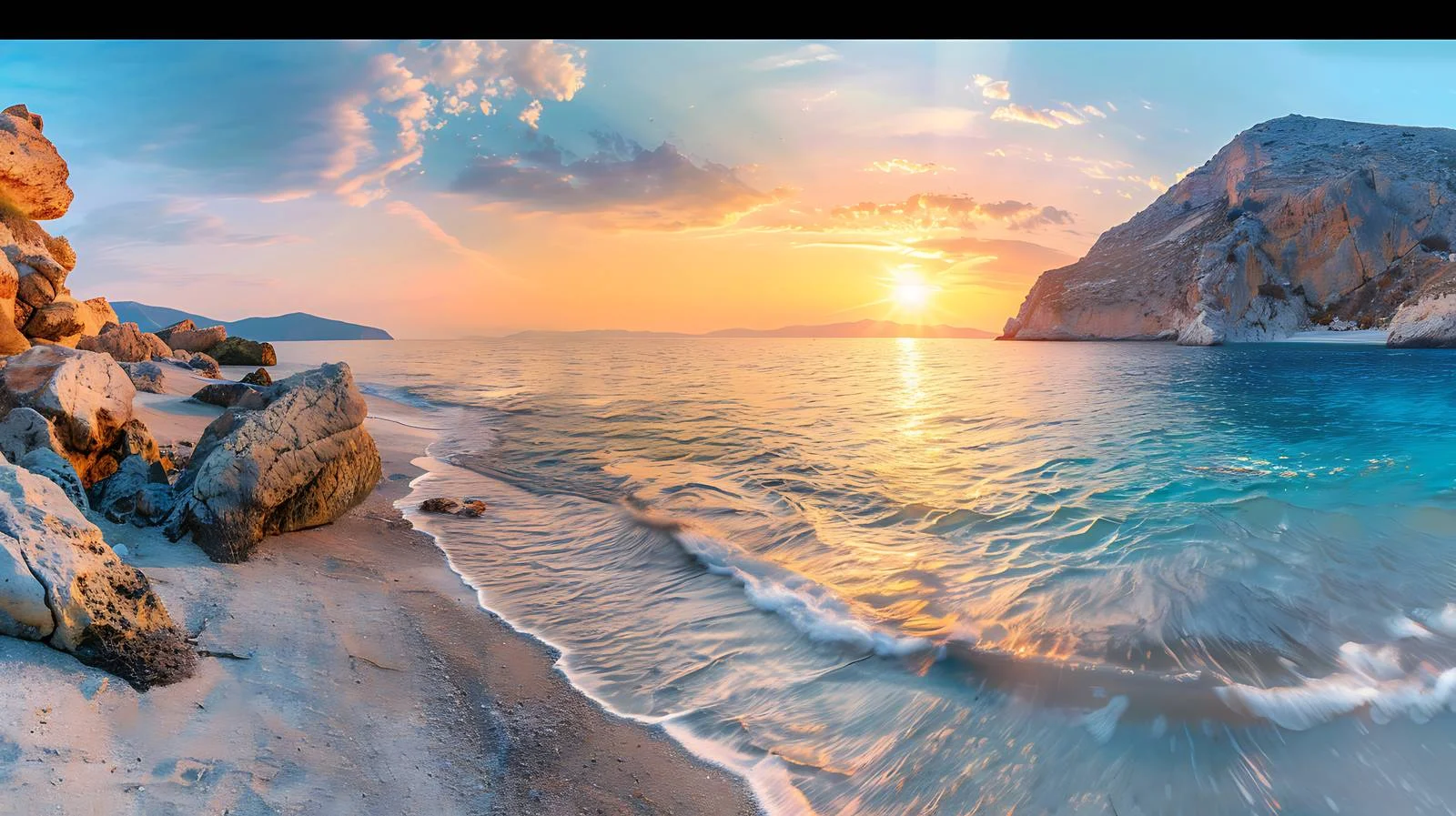 Stunning Summer Sunset at Mirtos Beach — free download from Dotvec