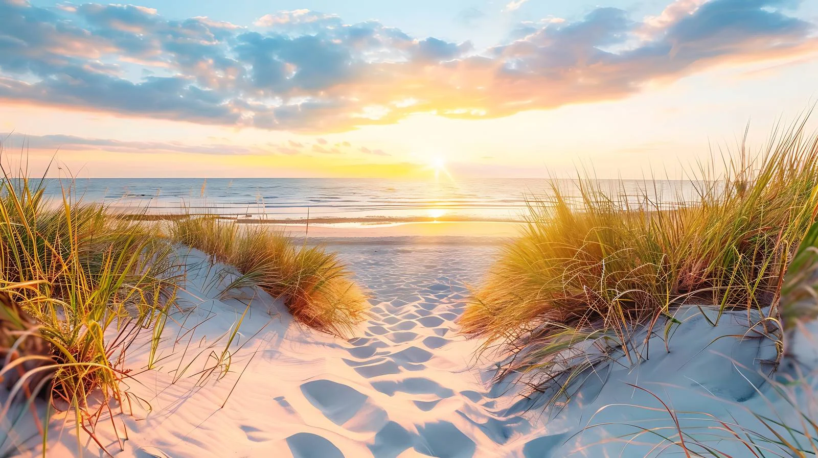 Serene Summer Sunset on Baltic Coastline — free download from Dotvec