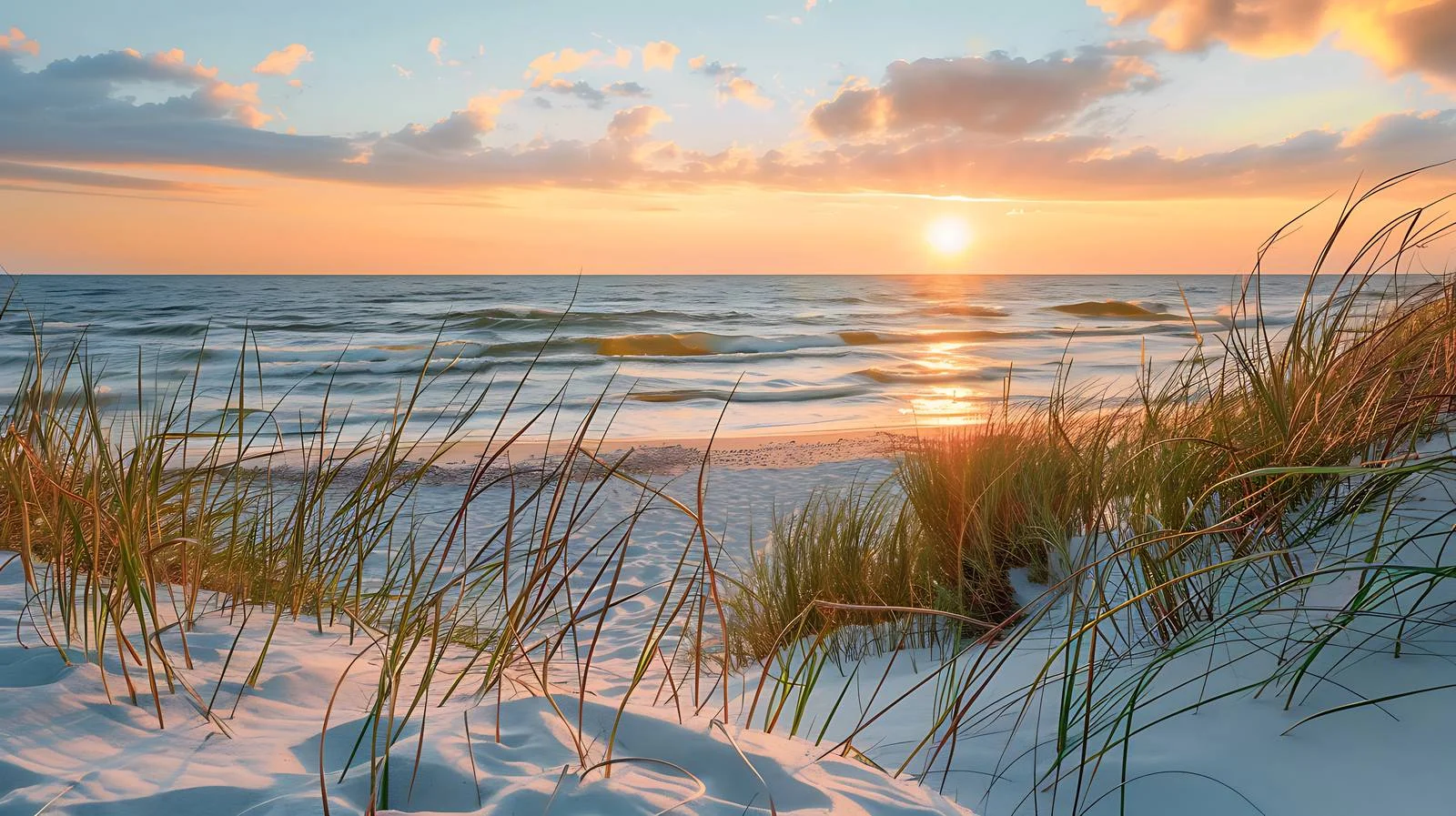 Majestic Summer Sunset at Baltic Sea — free download from Dotvec
