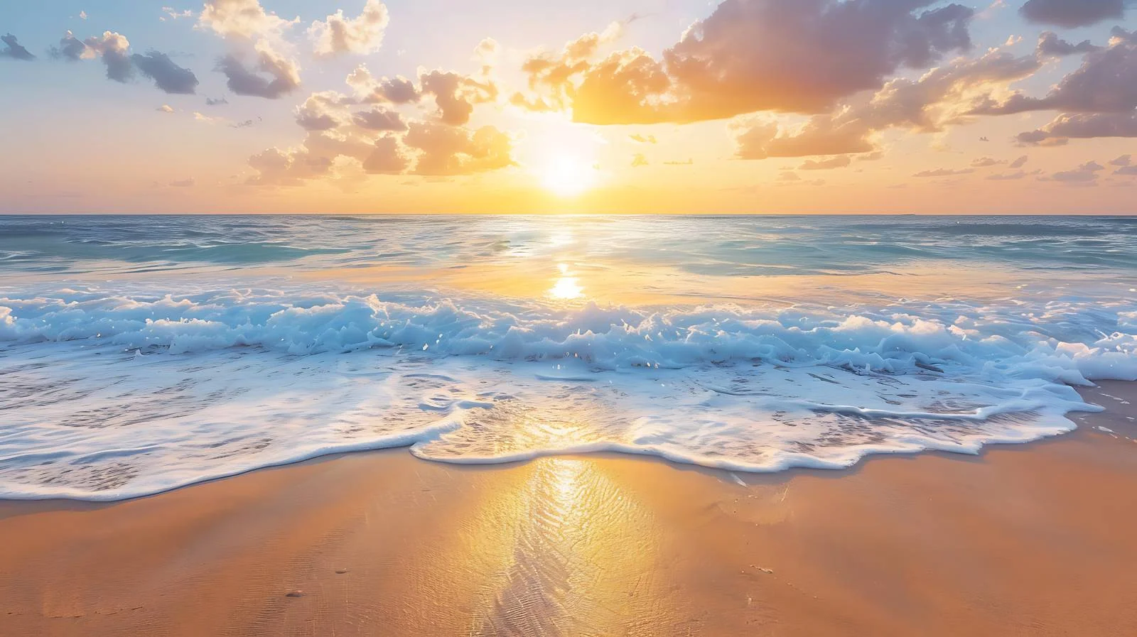 Idyllic Summer Beach Sunset over Ocean — free download from Dotvec