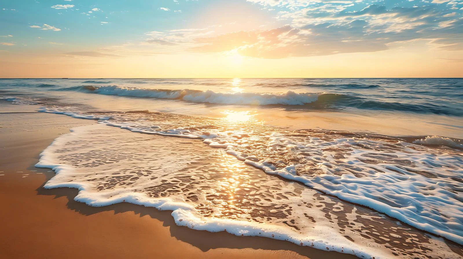 Glorious Summer Sunset Over Seaside — free download from Dotvec