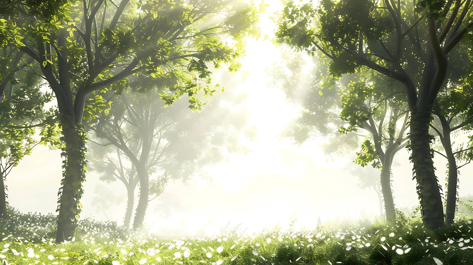 Enchanting Morning Light in Enchanted Forest — free download from Dotvec