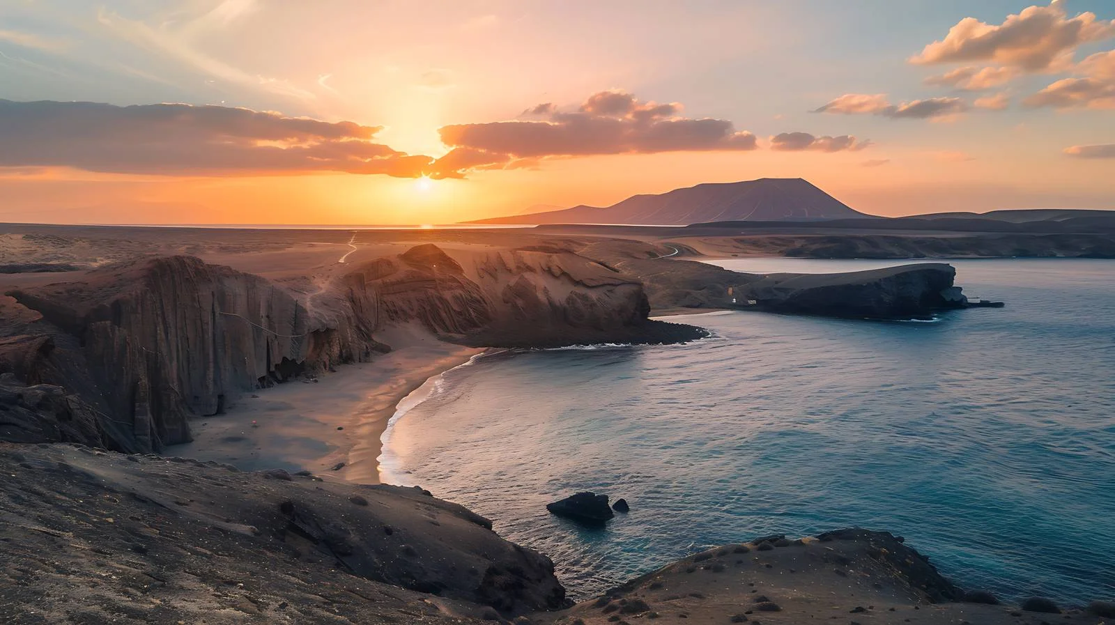 Majestic Sunrise at Playa Papagayo Beach — free download from Dotvec