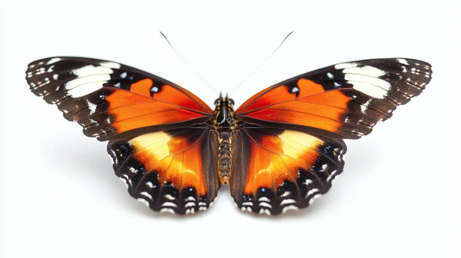 Colorful Exotic Butterfly on White Background — free download from Dotvec