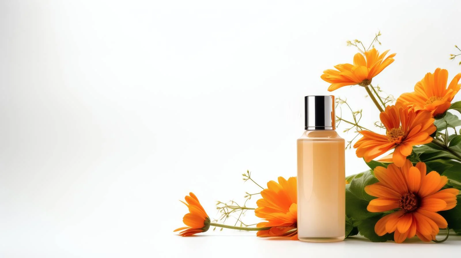 Elegant Beauty Display with Floral Accents — free download from Dotvec