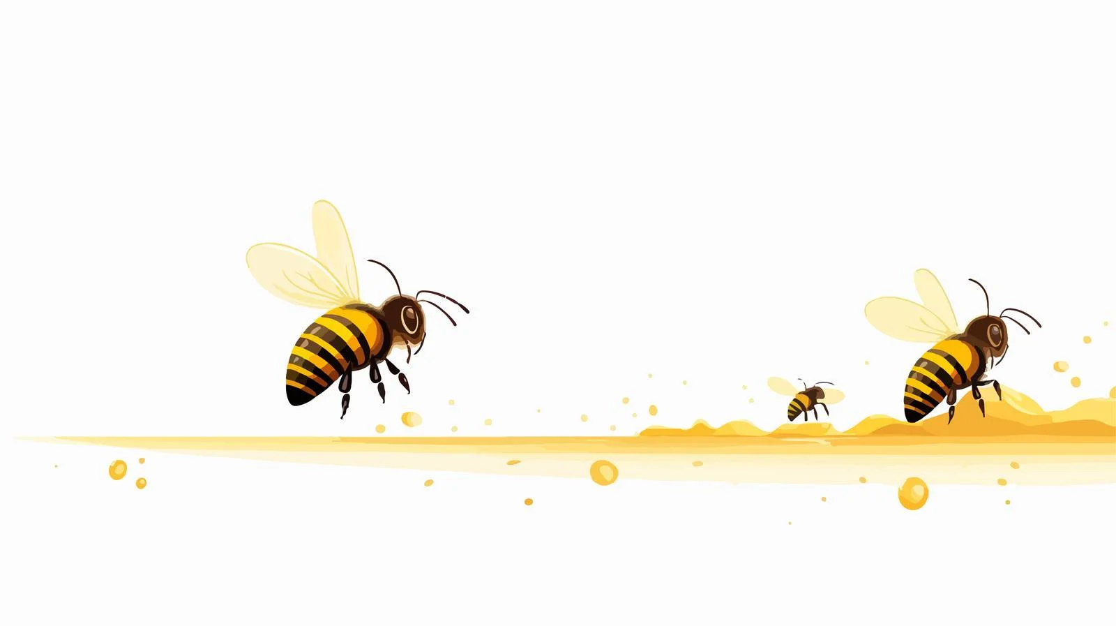 Bee's Flight Path Illustration — free download from Dotvec