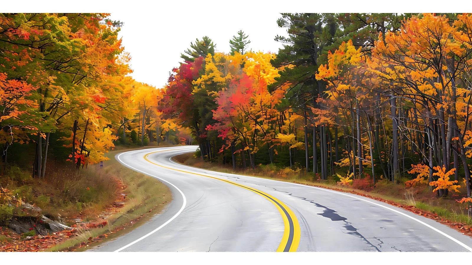 Scenic Curve in Michigan's Upper Peninsula — free download from Dotvec