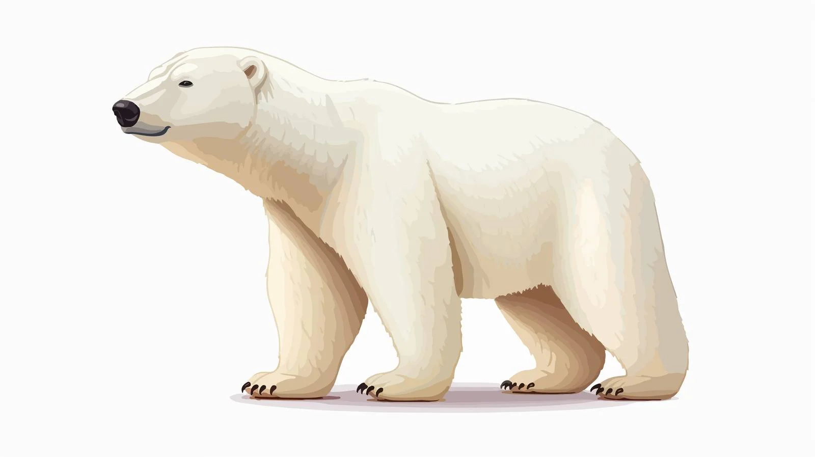 Majestic Polar Bear Illustration — free download from Dotvec