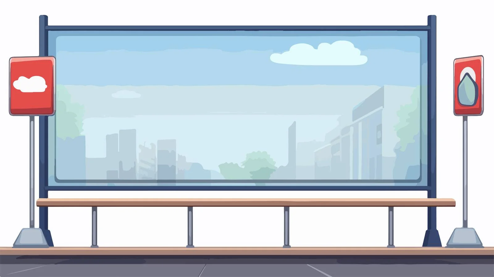 Social Distancing Billboard Alert — free download from Dotvec