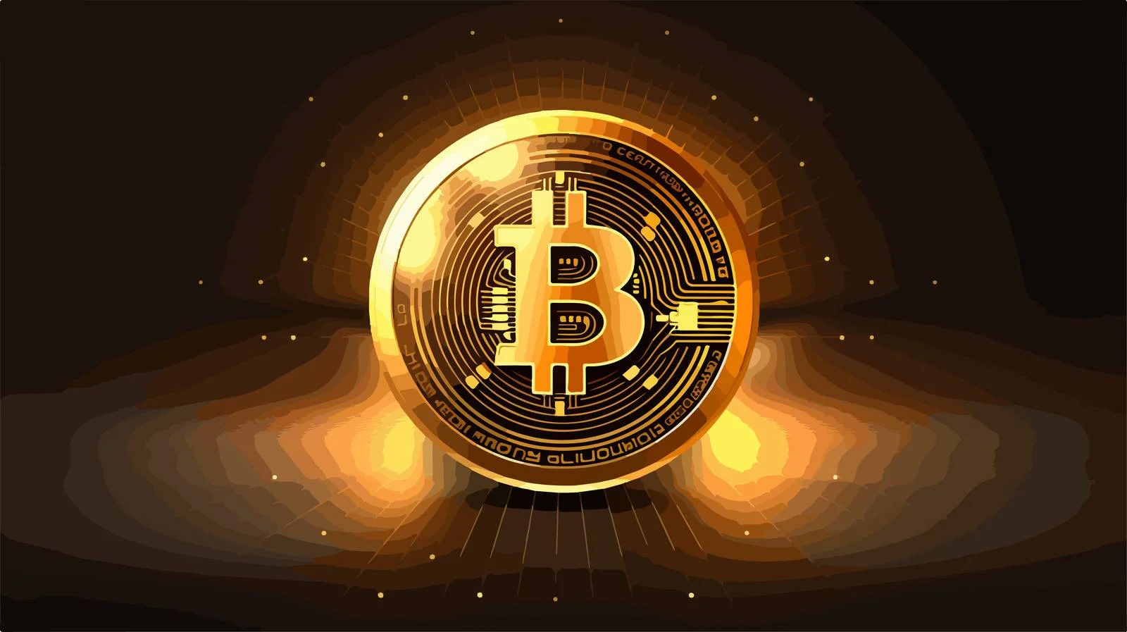 Bitcoin Symbol for Future Internet World Money — free download from Dotvec