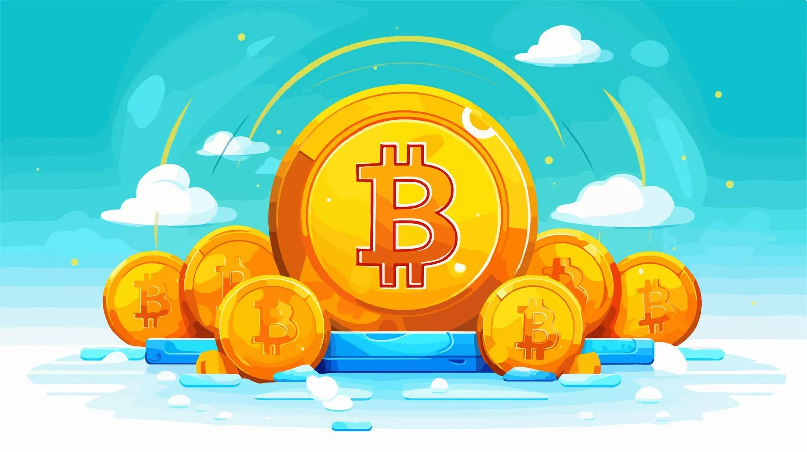 Bitcoin Symbol for Future Money — free download from Dotvec