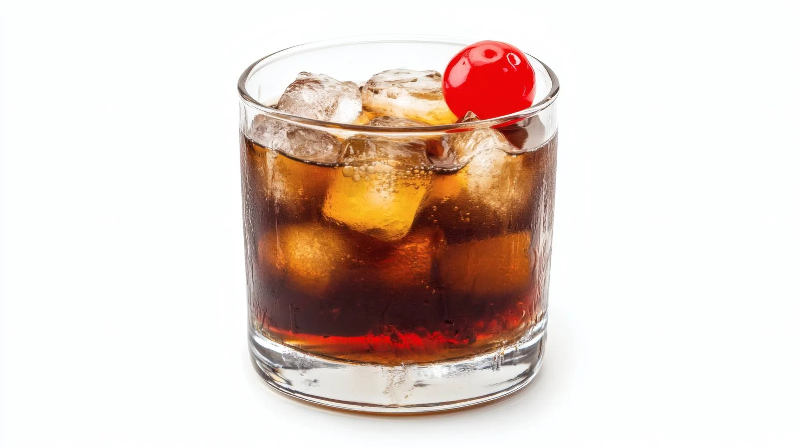 Classic Black Russian Cocktail on White — free download from Dotvec