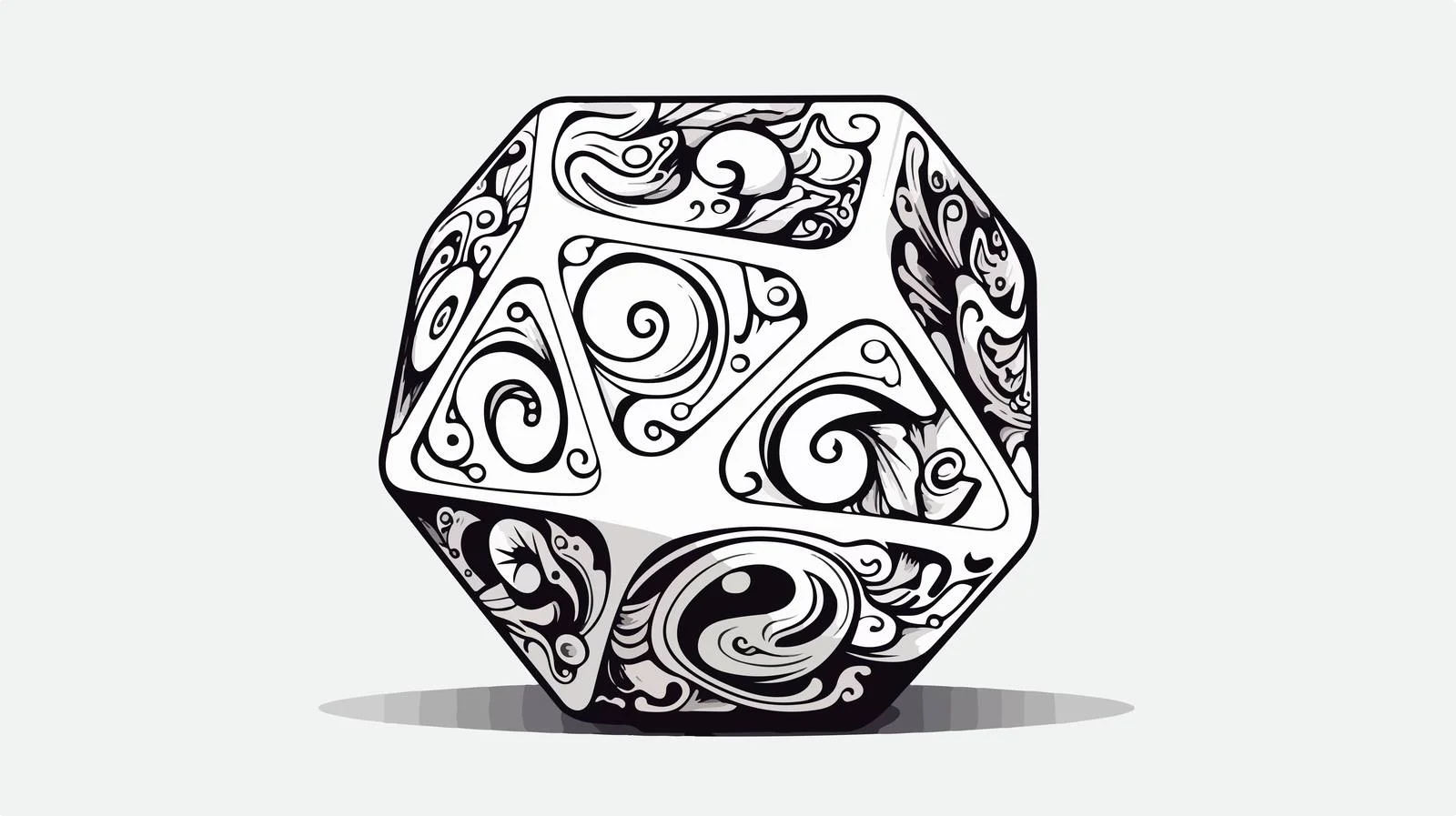 Black & White Tattoo Linework Style Image — free download from Dotvec