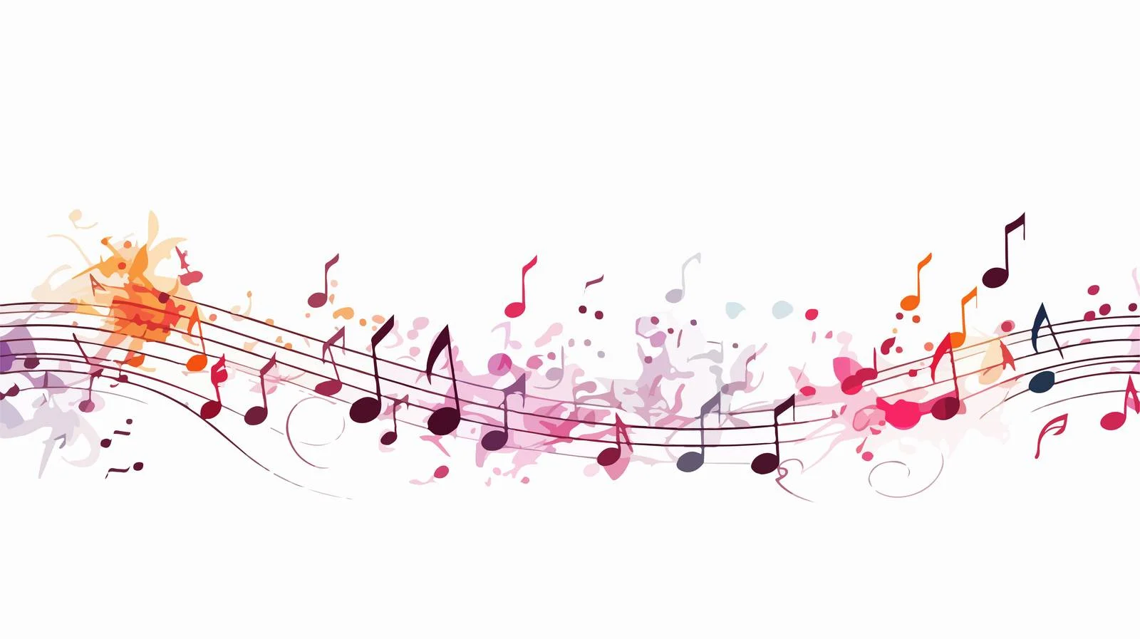 Monochrome Music Notes Background — free download from Dotvec