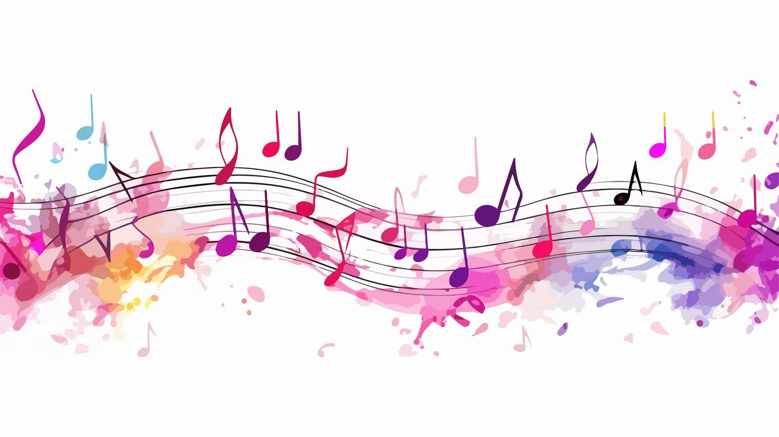 Music Notes Background Design — free download from Dotvec