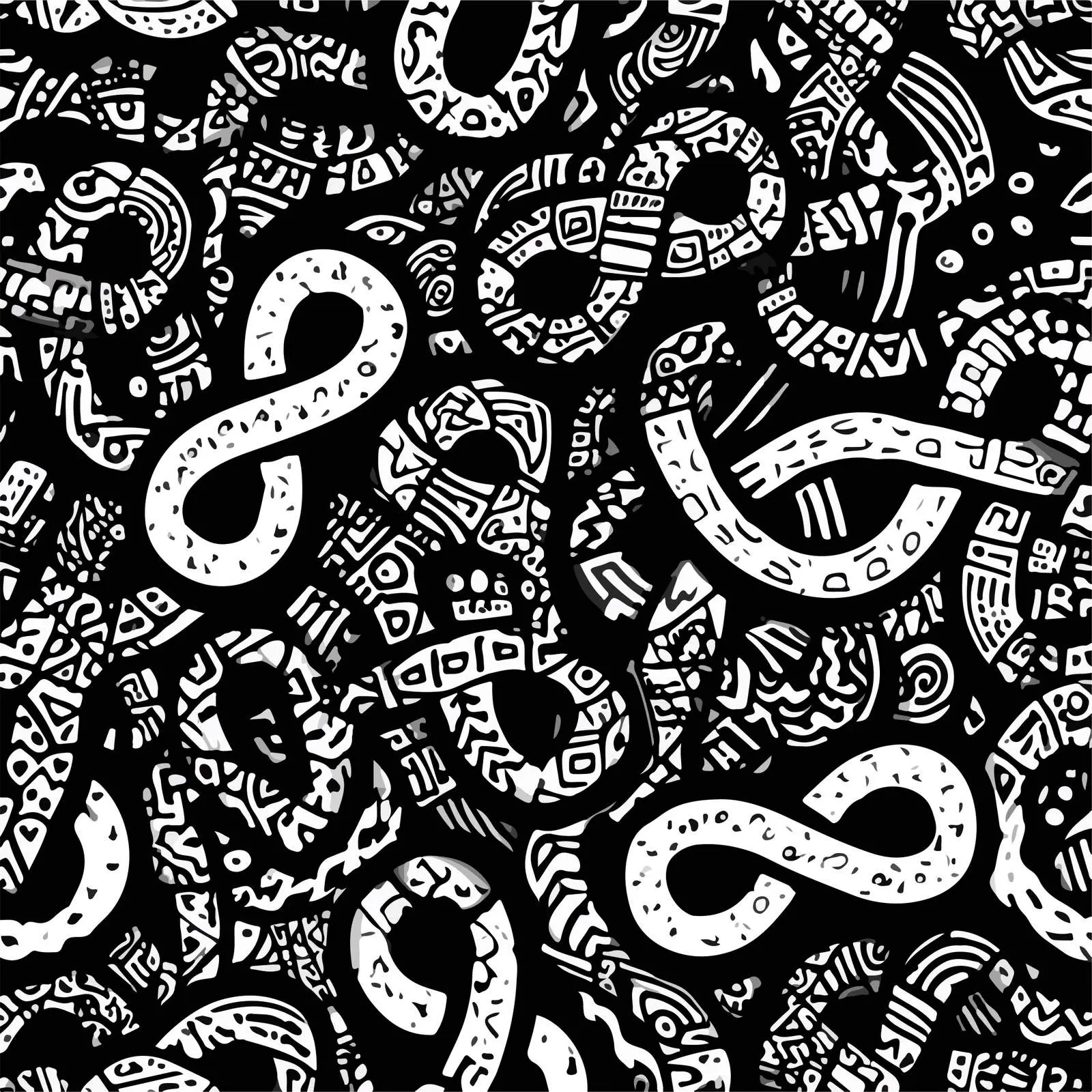 Infinity Symbols Doodle Line Art Seamless — free download from Dotvec