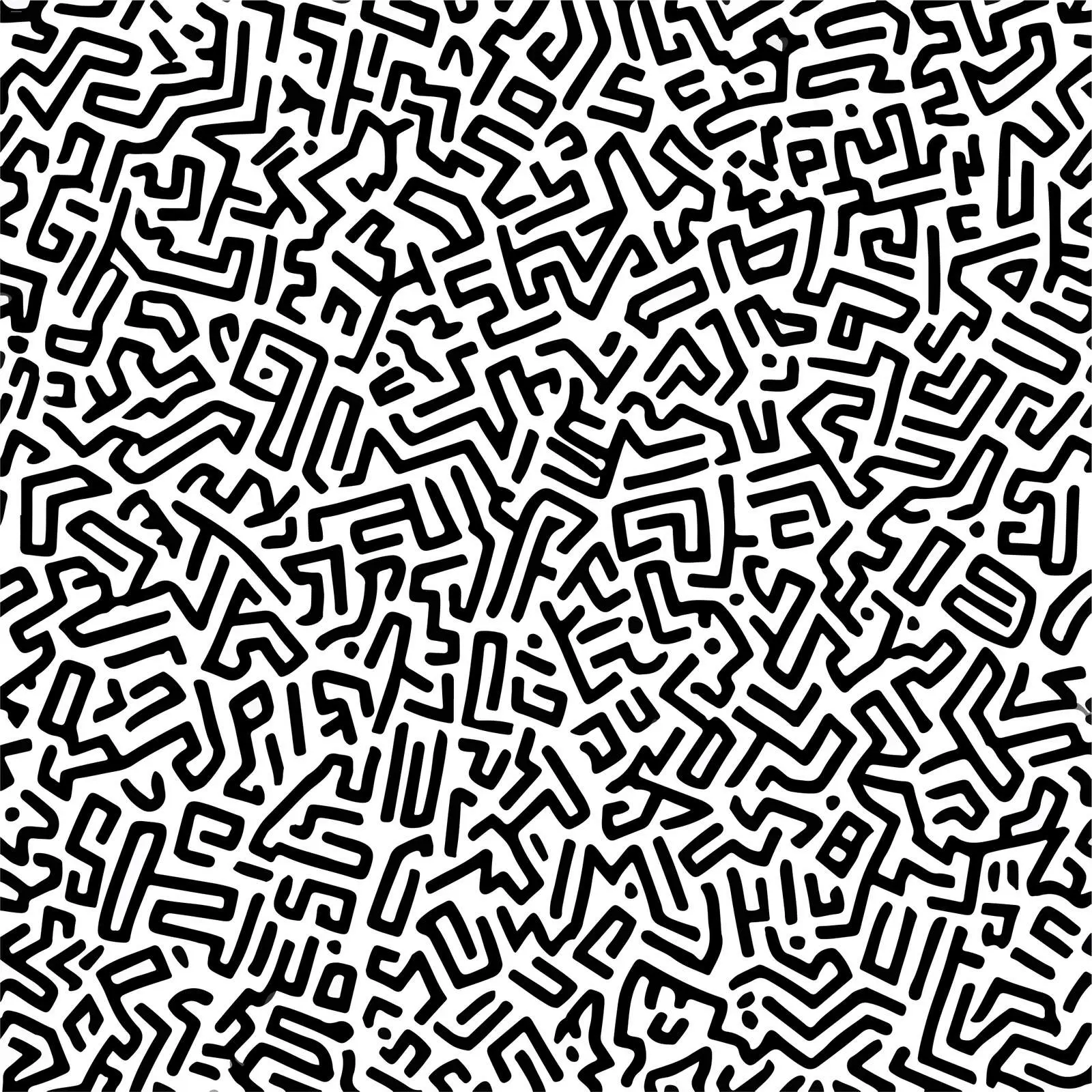 Abstract Doodle Line Art — free download from Dotvec