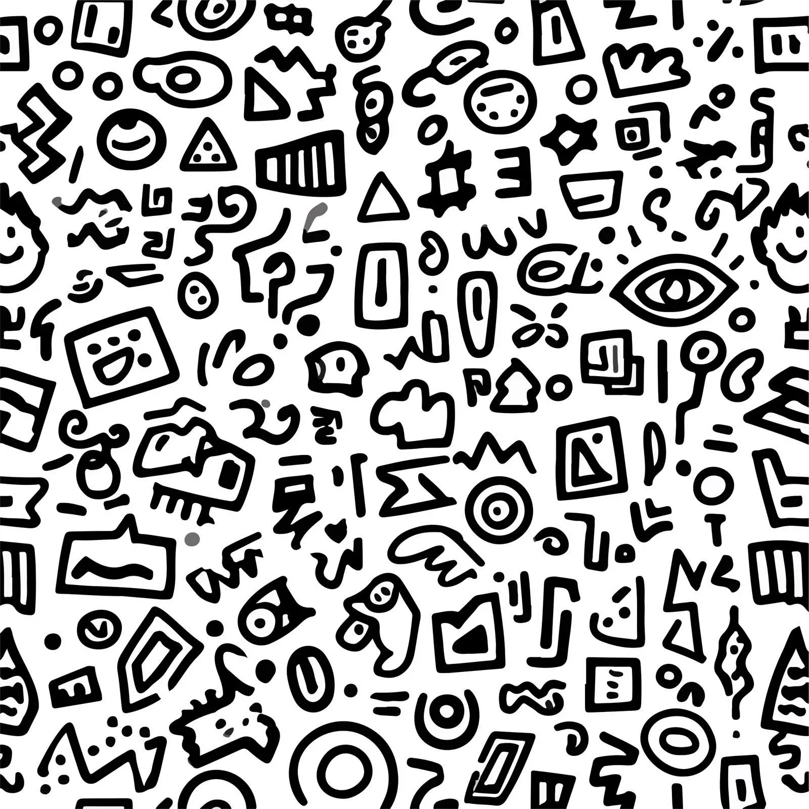 Geometric Doodle Line Art Icons — free download from Dotvec