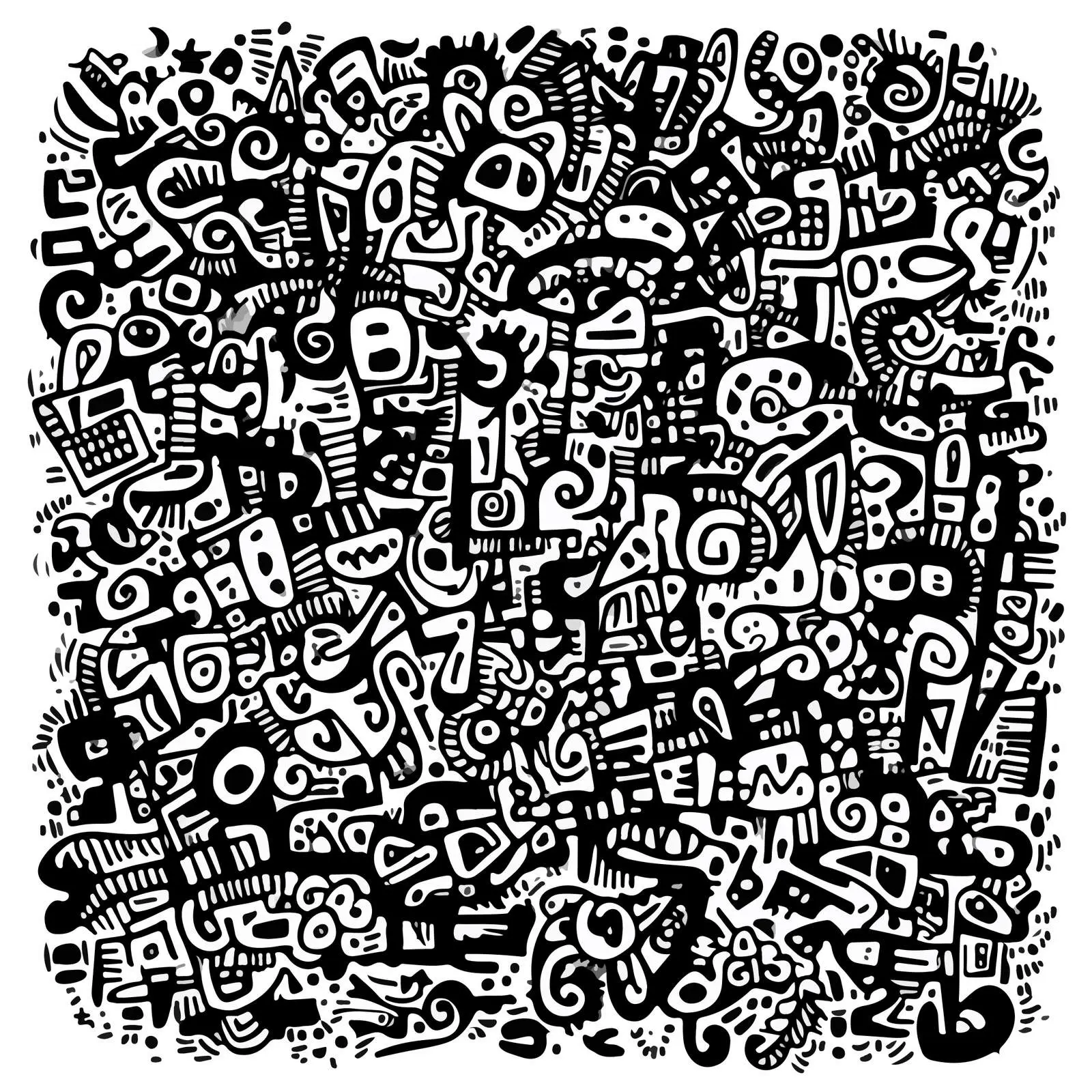 Abstract Scribbled Textures — free download from Dotvec