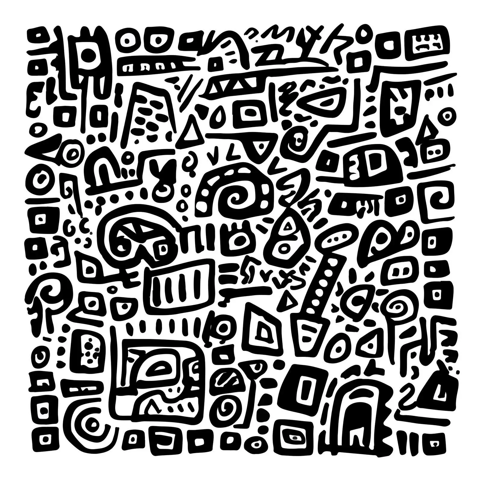 Abstract Doodle Line Art Texture Pattern — free download from Dotvec