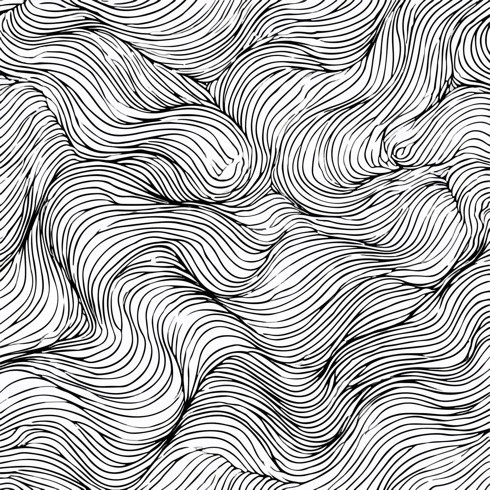 Abstract Squiggle Wave Doodle Art — free download from Dotvec