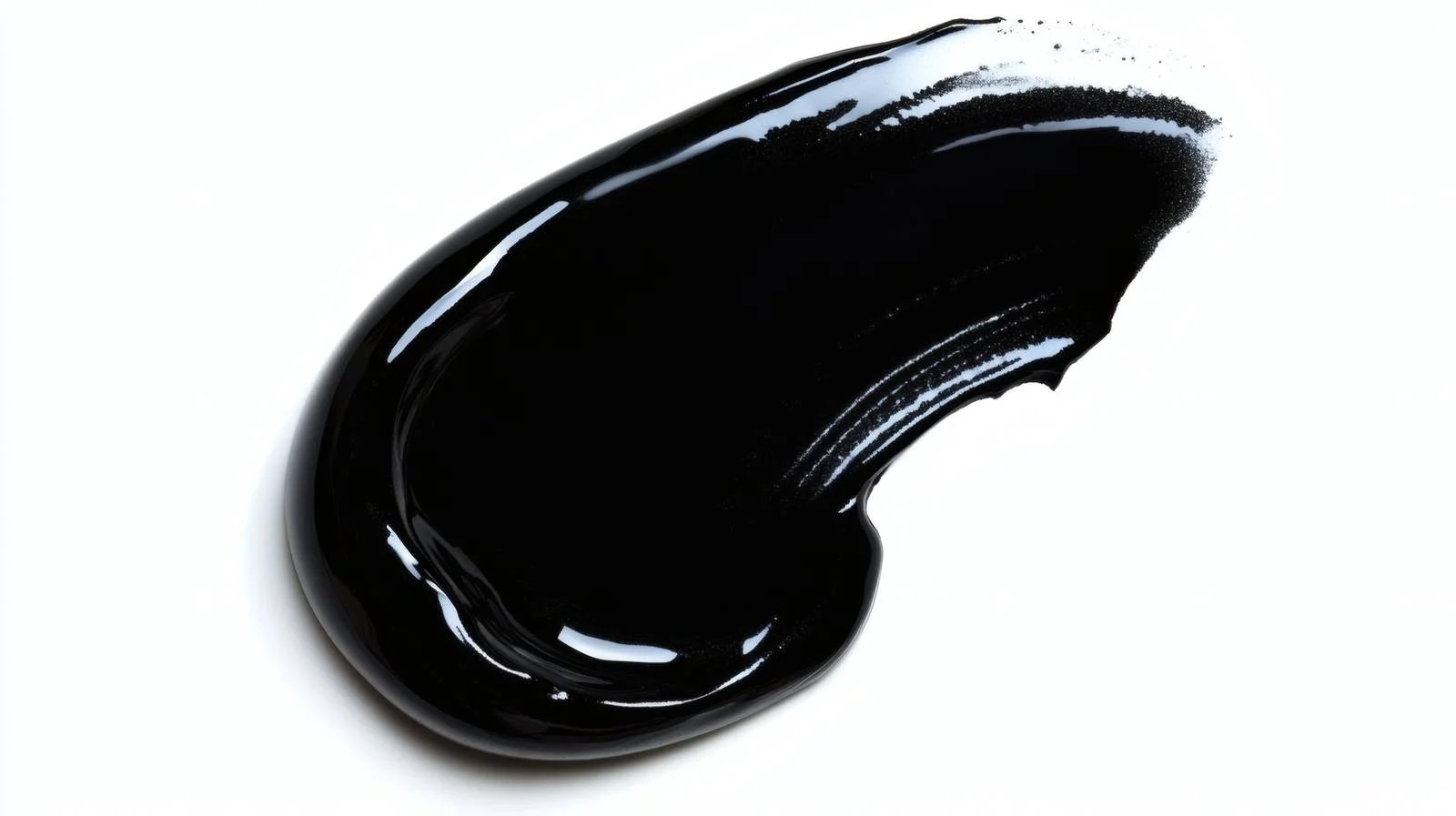 Isolated Black Cosmetic Gel Sample on White — free download from Dotvec