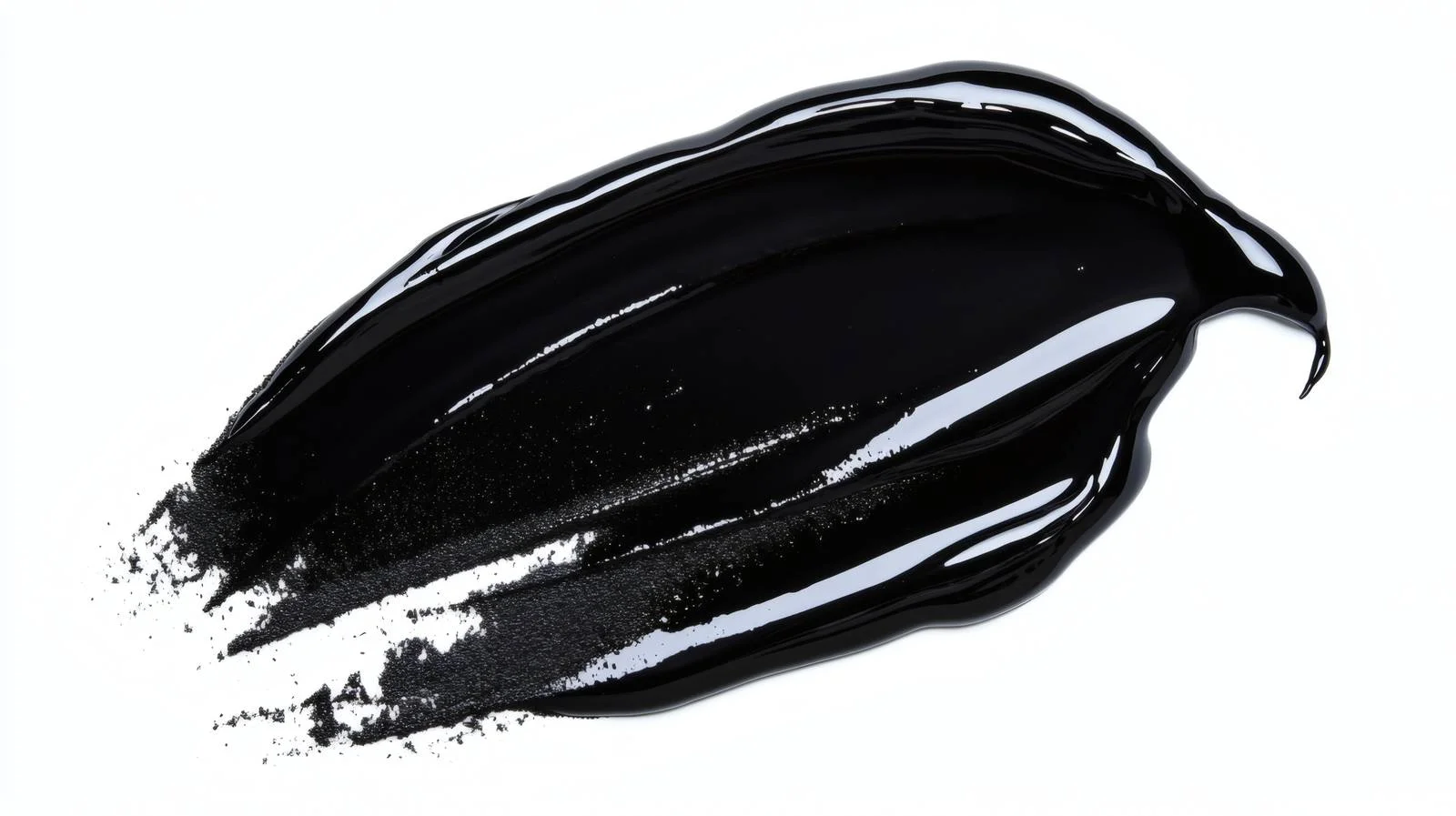 Luxurious Black Gel Cosmetic Sample on White — free download from Dotvec