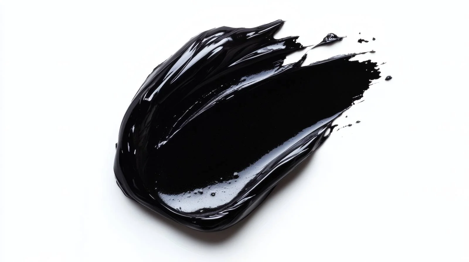 Luxurious Black Cosmetic Gel Product on White — free download from Dotvec