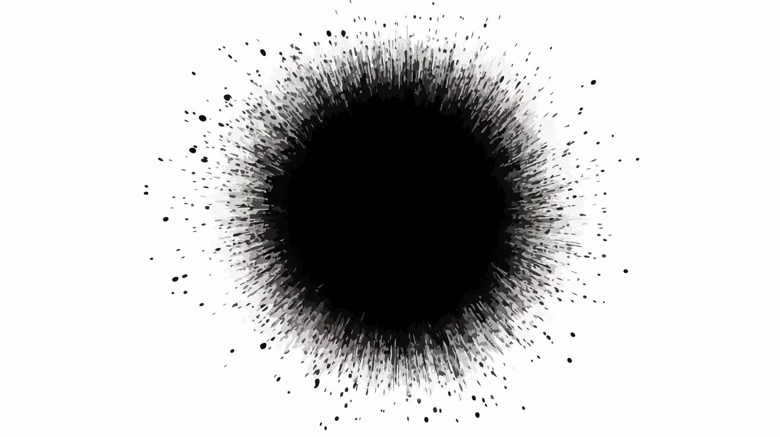 Black Grunge Circle Effect — free download from Dotvec