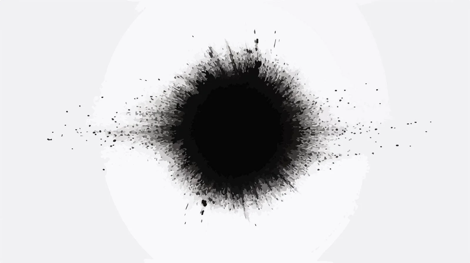 Black Grunge Noise Point Effect Circle — free download from Dotvec