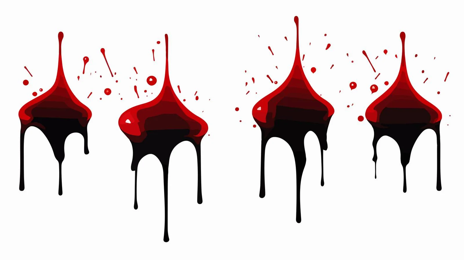 Spooky Blood Ink Halloween Vector Illustration — free download from Dotvec