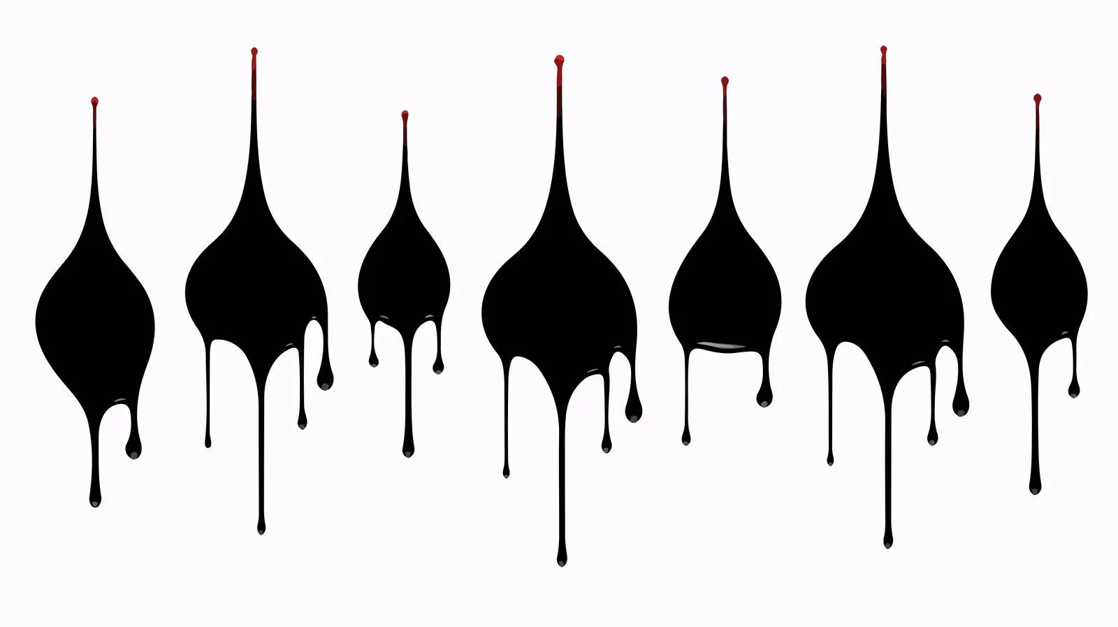 Spooky Halloween Ink Droplets Vector Illustration — free download from Dotvec