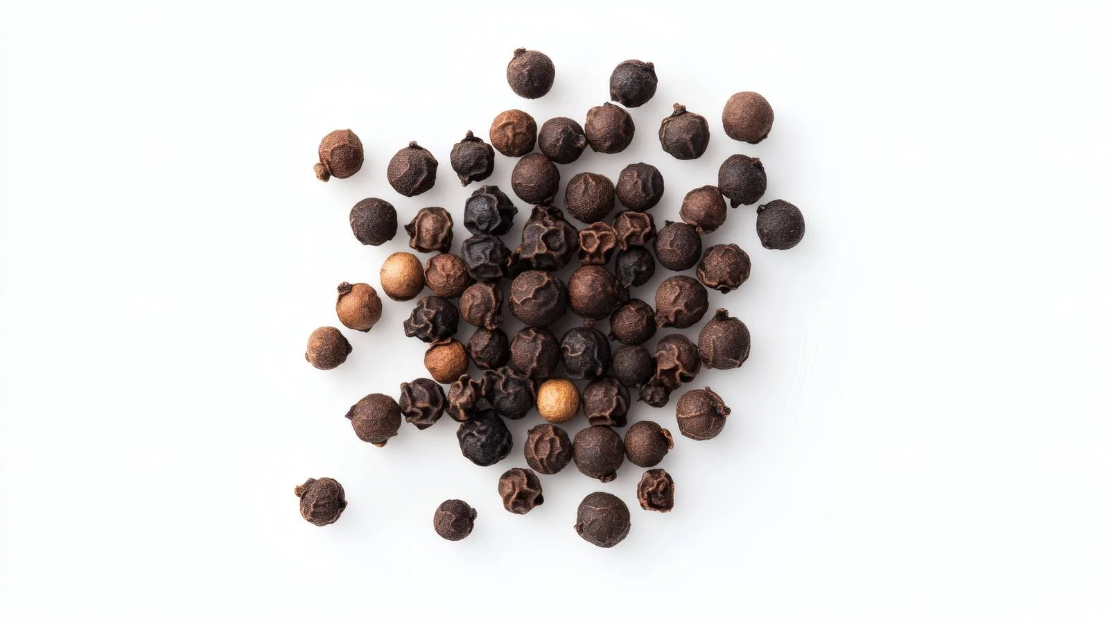 Single Black Peppercorn on White Background — free download from Dotvec