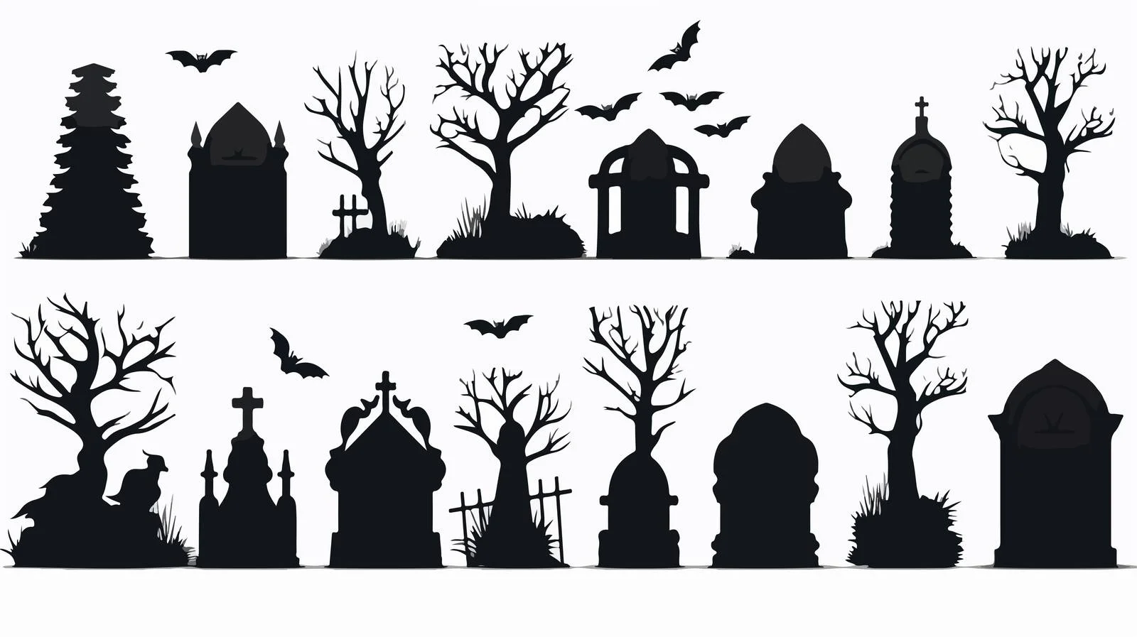 Halloween Grave Icon Set — free download from Dotvec