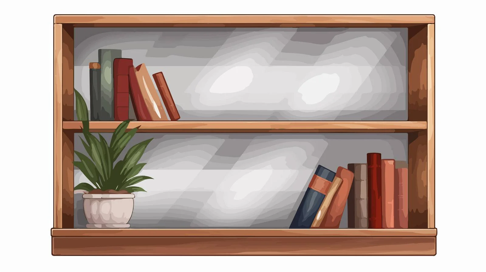 Book Cover on Bookshelf Display — free download from Dotvec