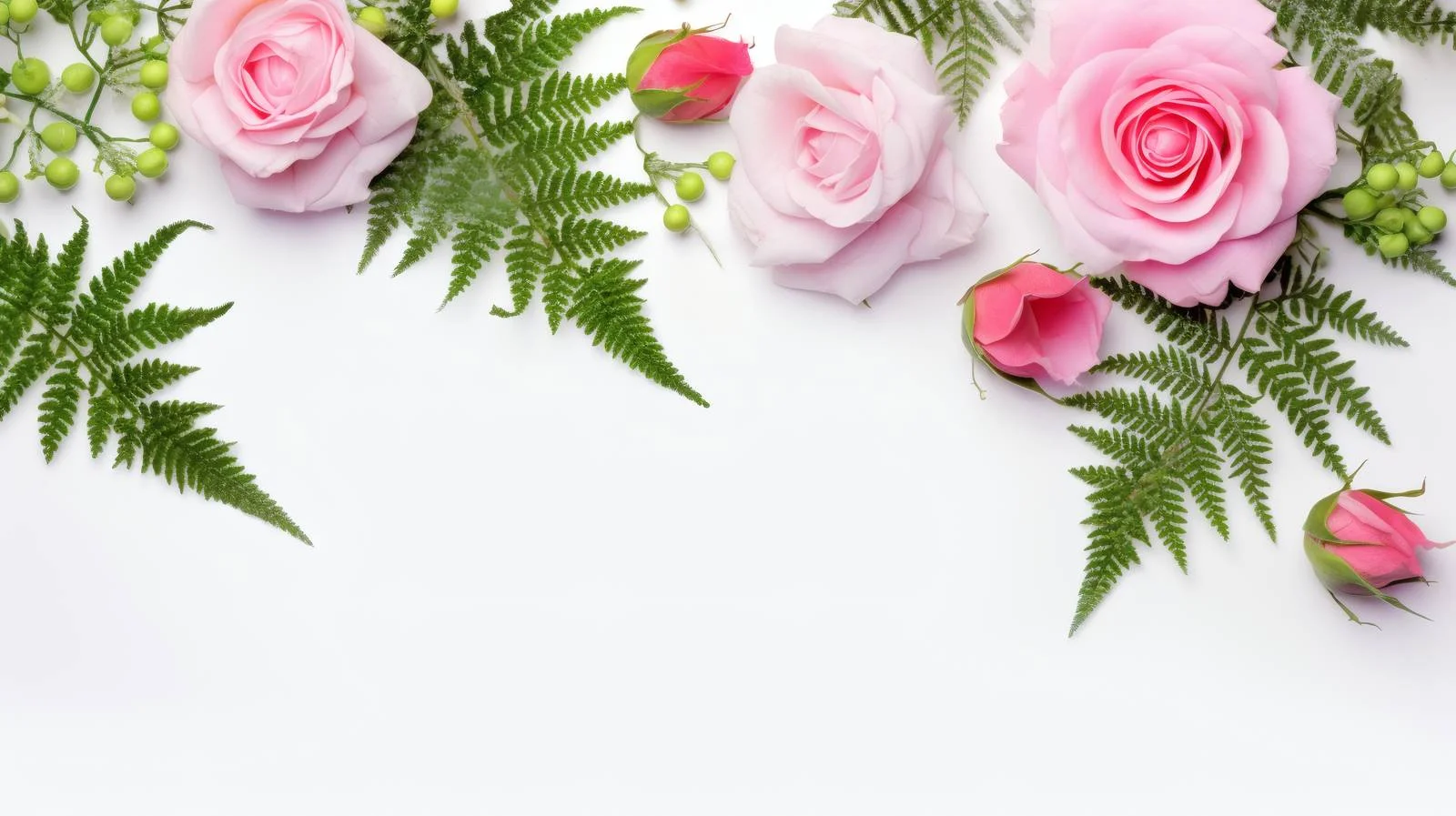 Elegant Floral Blank Card on White Background — free download from Dotvec